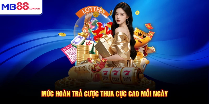 Mức hoàn trả cược thua cực cao mỗi ngày